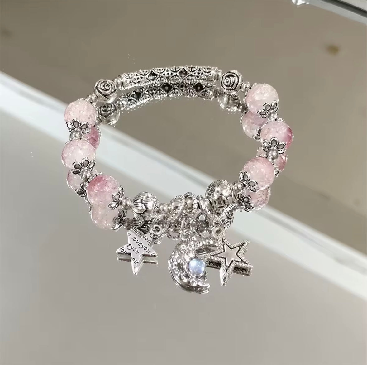 Charming Beaded Star Bracelet