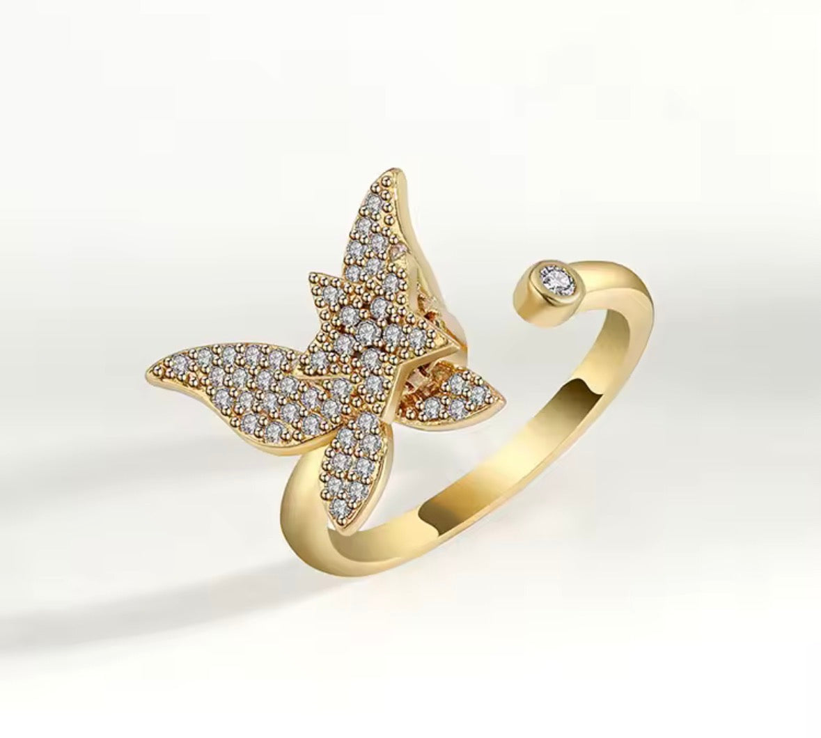Transformative Butterfly Anxiety Ring