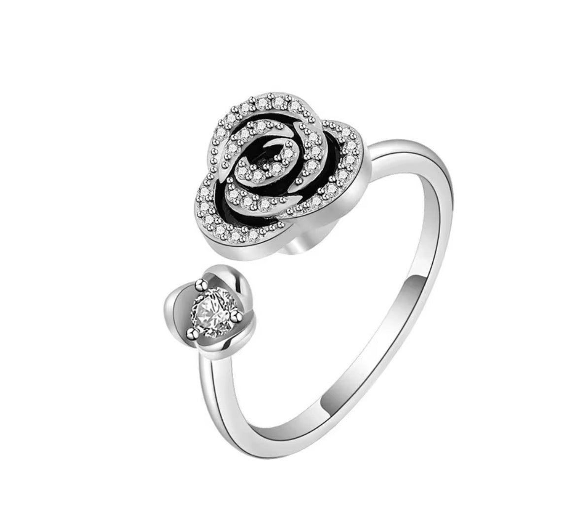 Whimsical Spiral Anxiety Ring