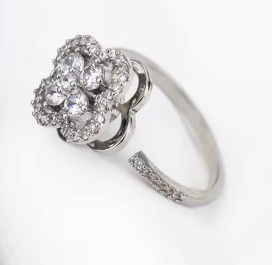 Floral Embrace Anxiety Ring
