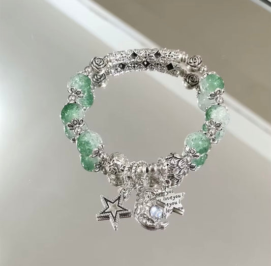 Charming Beaded Star Bracelet