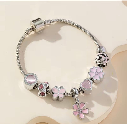 Blossom Elegance Charm Bracelet