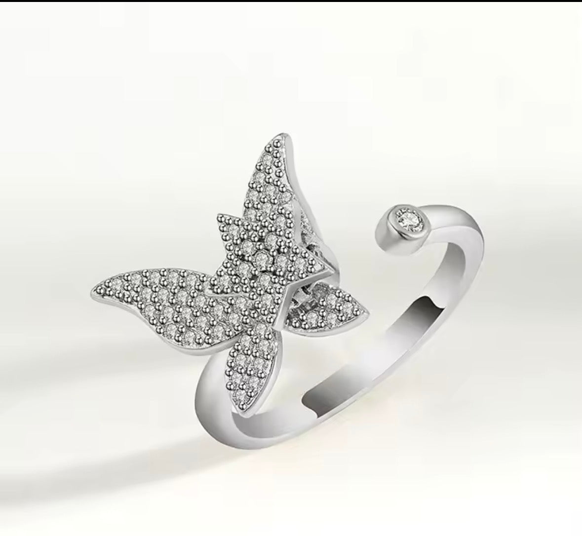 Transformative Butterfly Anxiety Ring