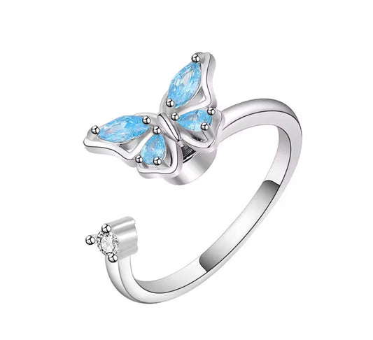 Serenity Butterfly Anxiety Ring